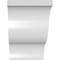 Ekena Millwork 4-in. W x 6-in. D x 6-in. H Funston Architectural Grade PVC Knee Brace BRCP04X06X06FST - alternate 3